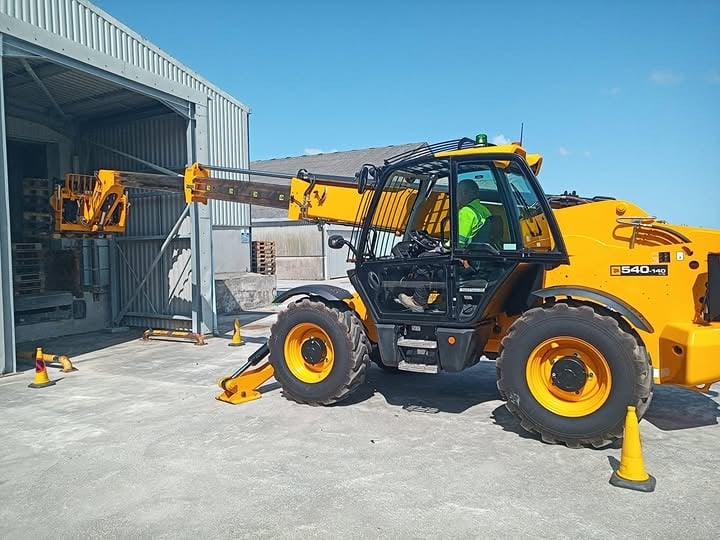 forklift training in progress in cornwall