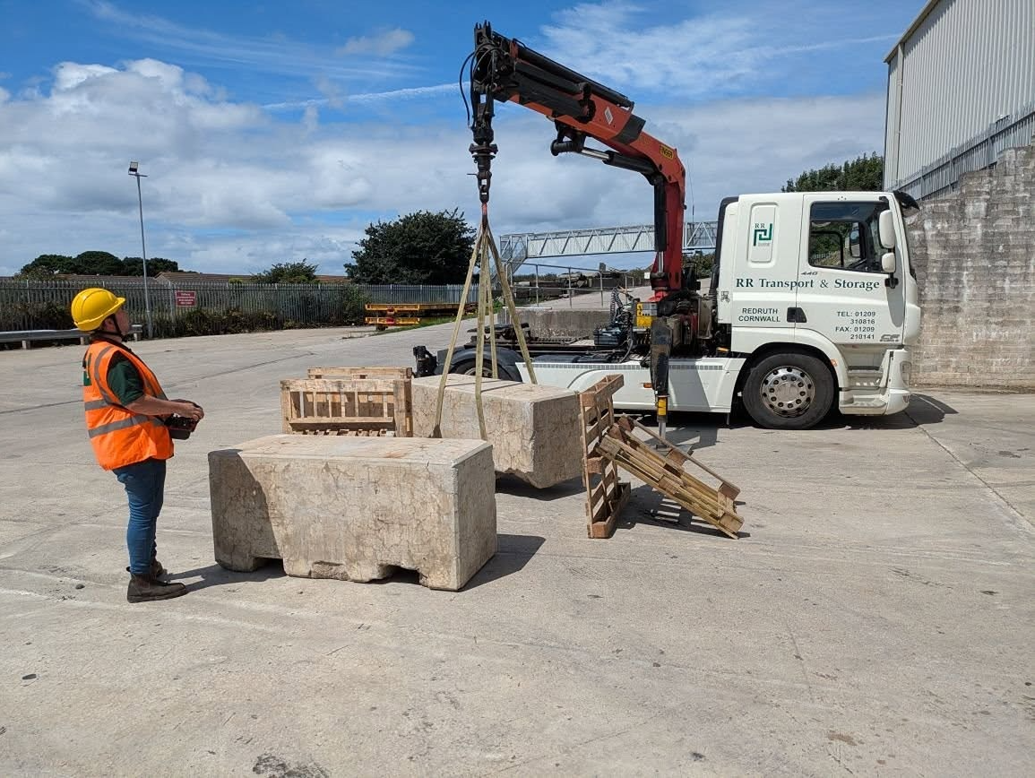forklift training in progress in cornwall