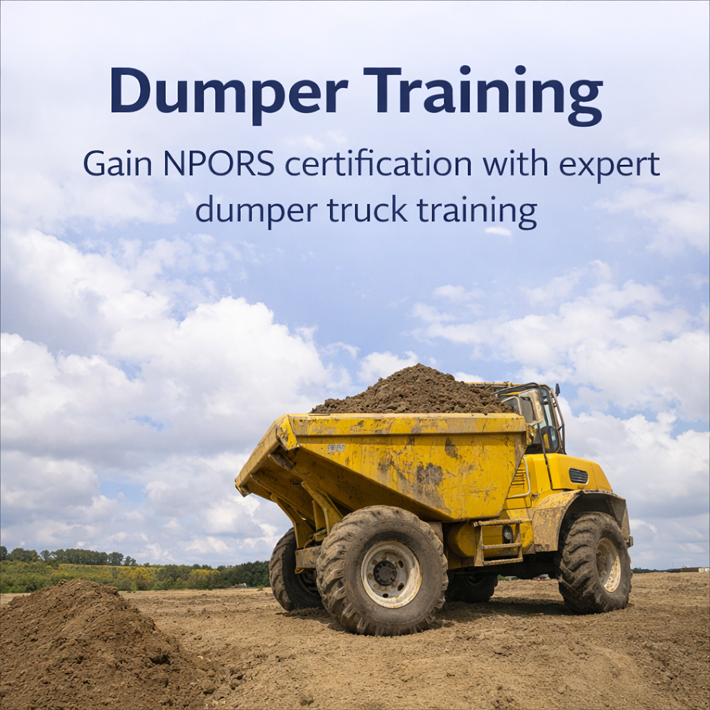 Excavator training in action