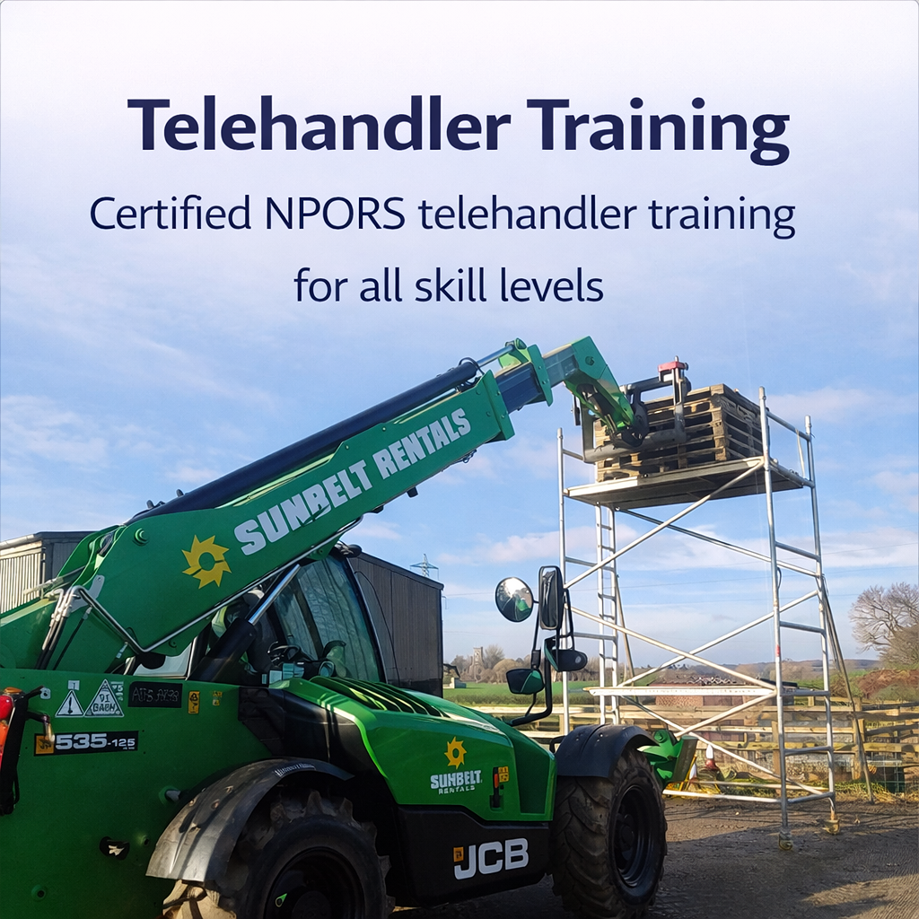 telehandler training npors registered with tamar valley training