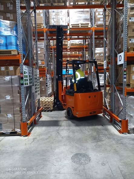 forklift training in progress in cornwall