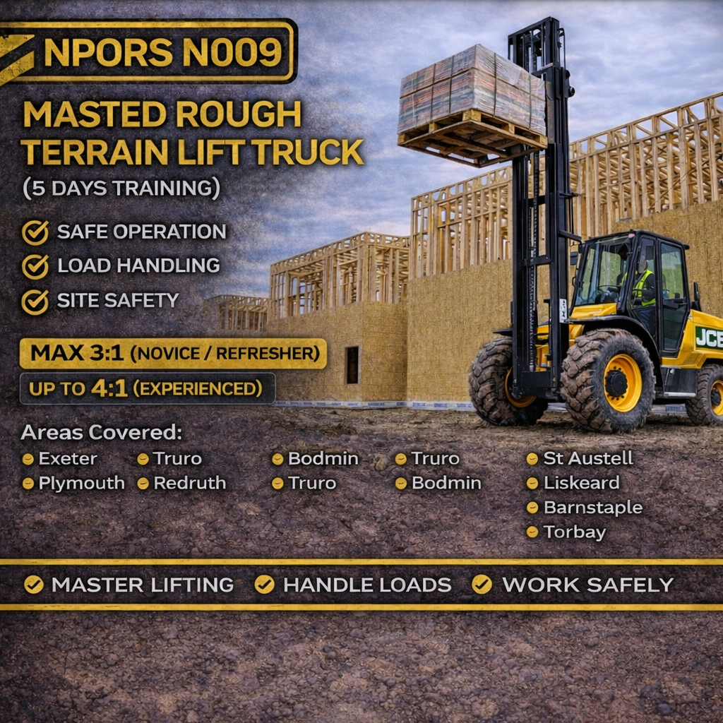 N009 Rough Terrain Lift Truck  NPORS training