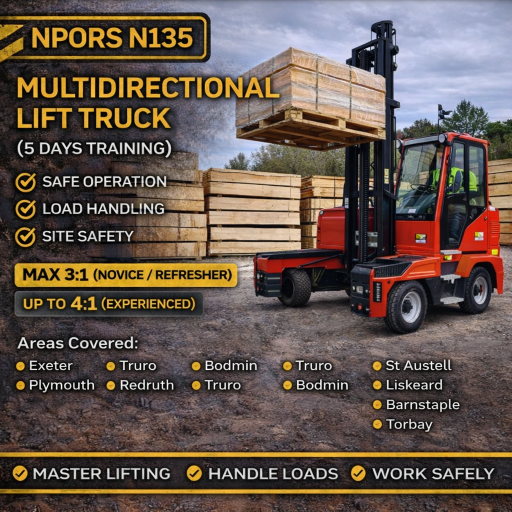 N135 Multi-Directional Lift Truck (Side Loader) training NPORS