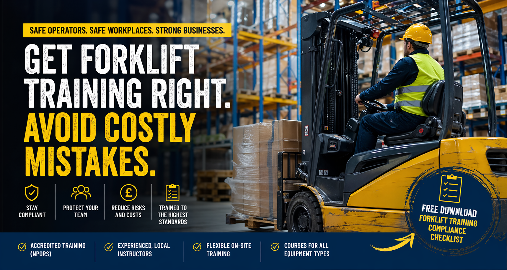 Forklift training, a legal requirement