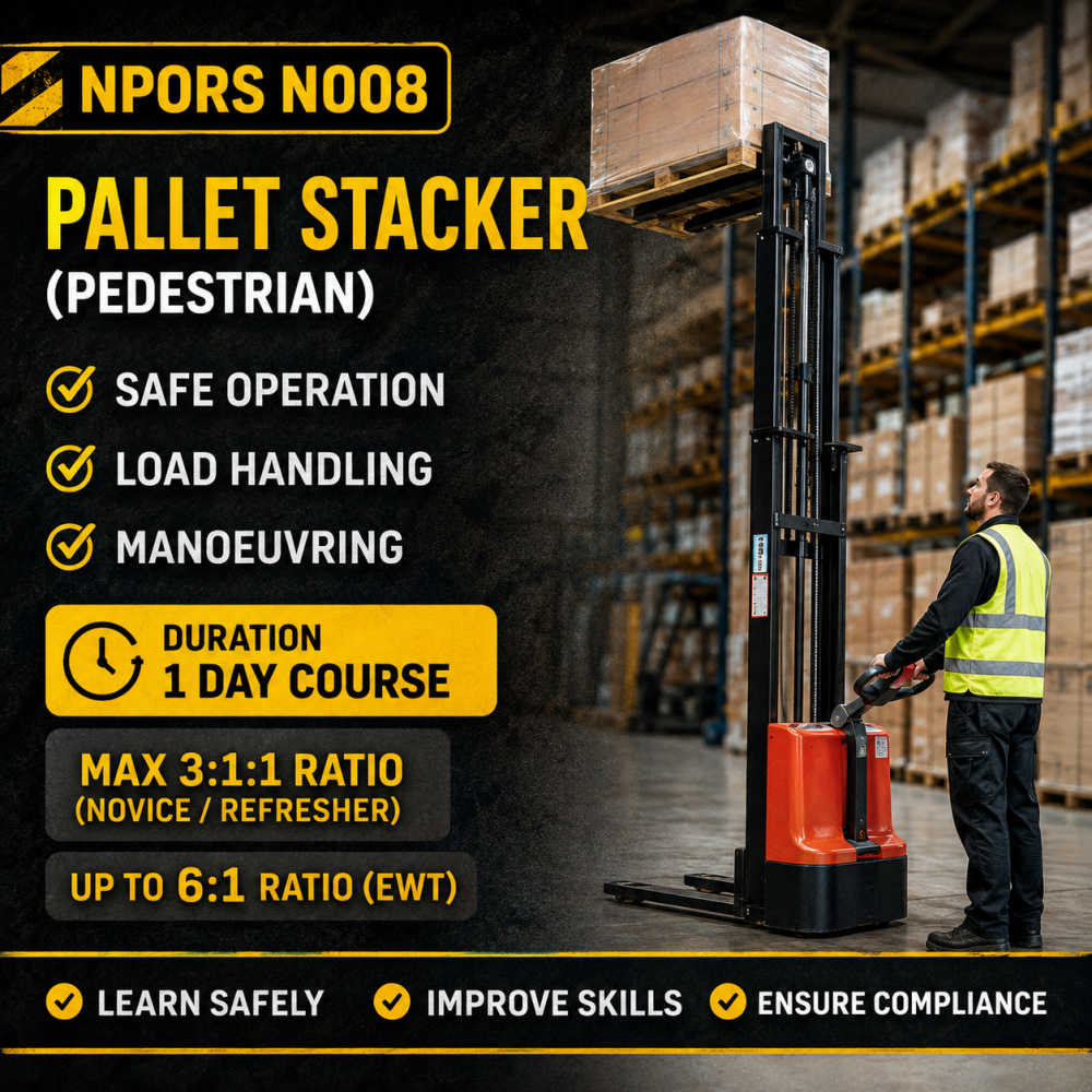 N008 Pallet Stacker Truck NPORS training