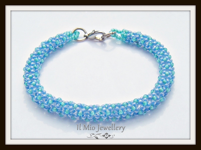 Blue Beaded Bracelet