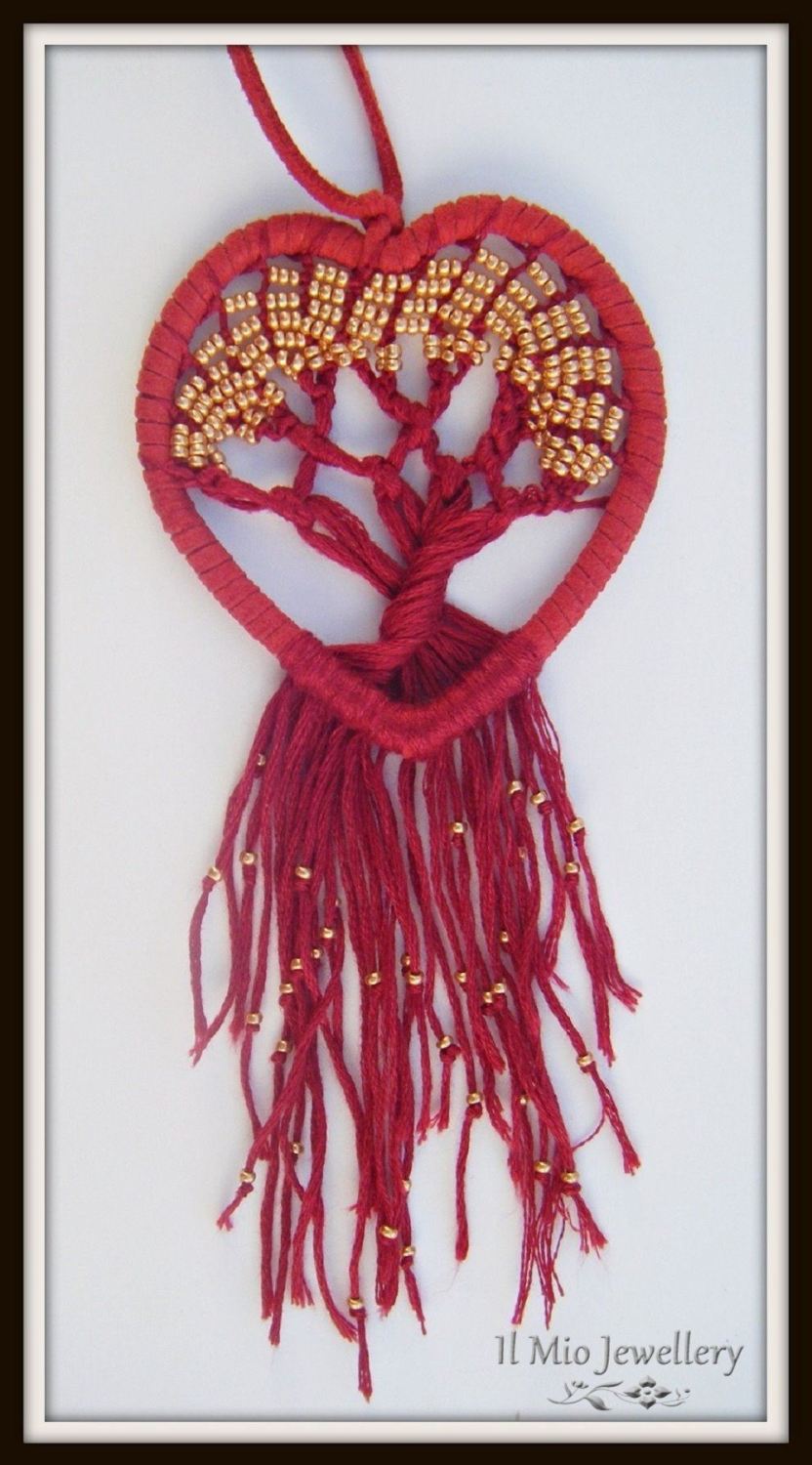 Red Heart Dreamcatcher