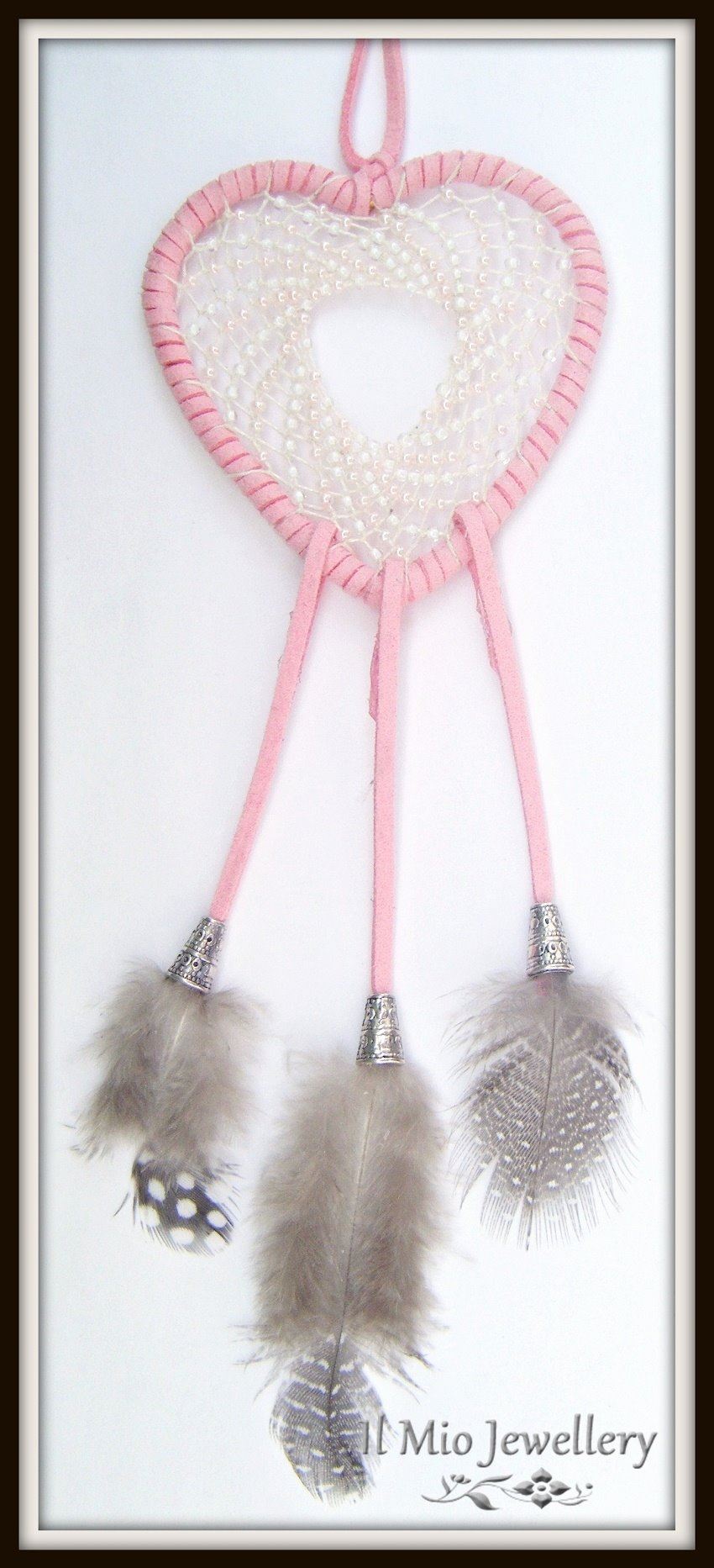 Pink Heart Dreamcatcher