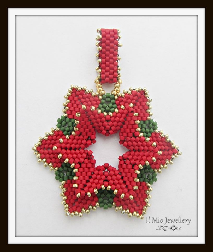 Poinsettia pendant