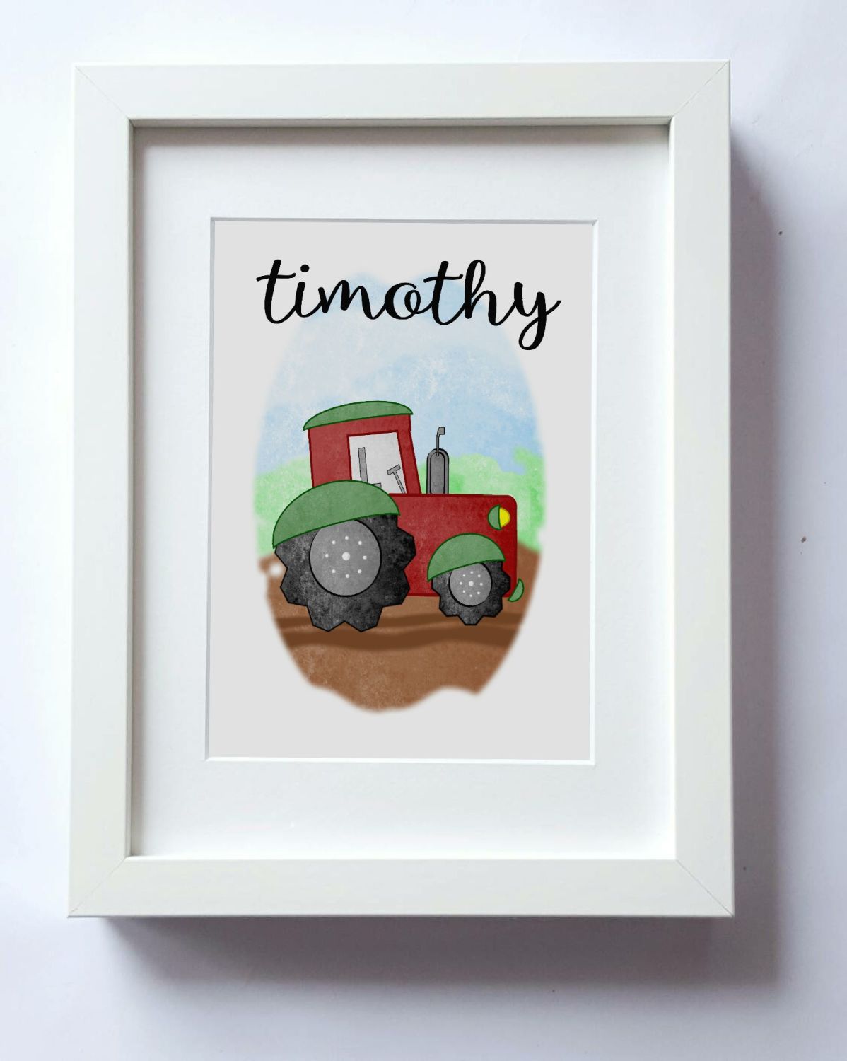 On The Farm Tractor Wall Decor Boys Room Wall Art Boys Bedroom Prince Print Kid S Print Farmyard Print Vehicles Pictures Home Decor Kids Room Kid S Bedroom Boys Bedroom Wall Prints Kids Interior