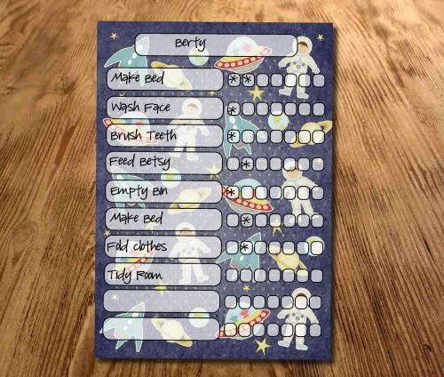 Star chart, Chore chart, My reward Chart, daily Reward Chart, kids routine