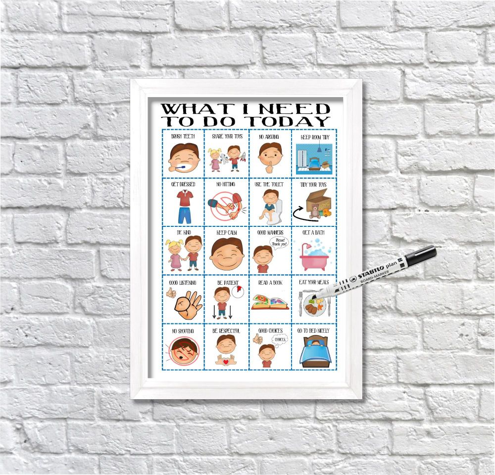 Boys, Routine Chart, kids daily planner, kids routine, visual aid, visual s