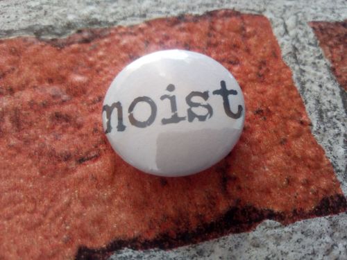 Moist - 25mm/1 inch pin badge