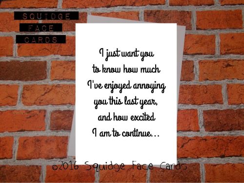 Greeting cards to say I love you. Anniversary, Valentine's Day,. Funny,  sarcastic