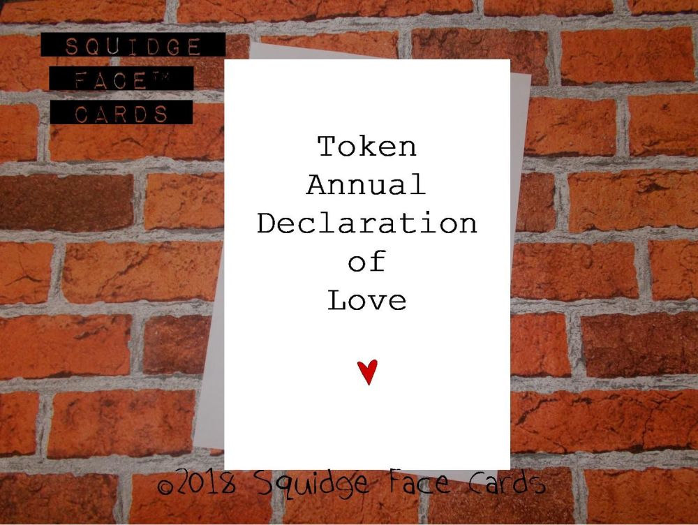Token Annual Declaration of Love