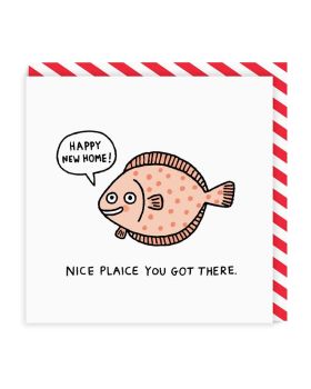 New Home card - Nice plaice you got there