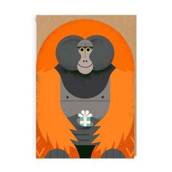 Orangutan birthday card