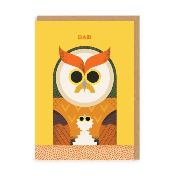 Dad - owl card