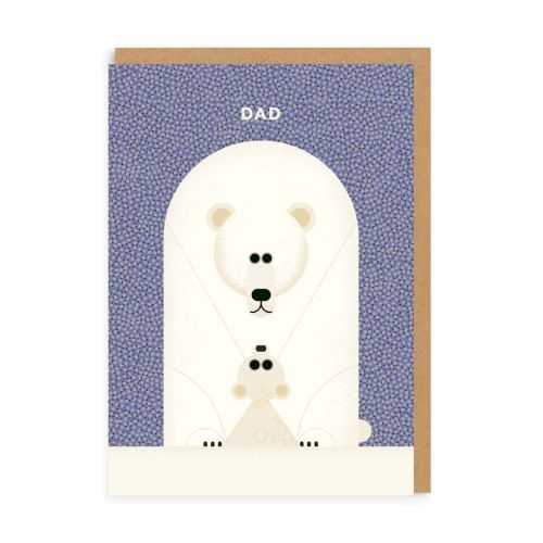 Dad - polar bear card