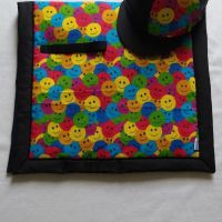 Bespoke, Handmade Saddlepad. Pony size with matching hat silk.