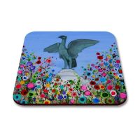Jo Gough - Liverbird Liverpool with flowers Coaster
