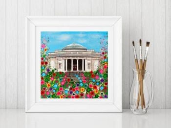 Jo Gough - Lady Lever Art Gallery with flowers Print From £10