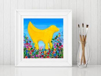 Jo Gough - Lambanana Liverpool with flowers Print From £10