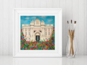 Jo Gough - National Maritime Museum Greenwich with flowers Print From £10