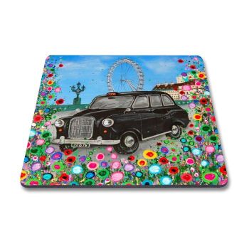 Jo Gough - London Black Taxi with flowers Magnet