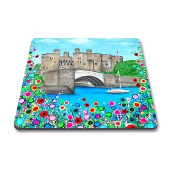 Jo Gough - Conwy Castle with flowers Magnet
