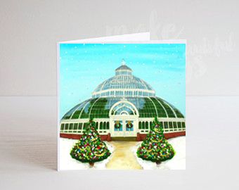 Jo Gough - The Palm House at Christmas Card