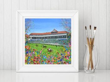 Jo Gough - Chester Racecourse with flowers Print From £10