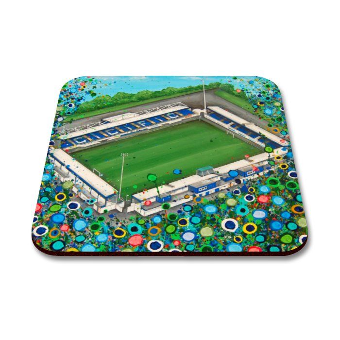 Jo Gough - Chester FC Stadium with flowers Coaster
