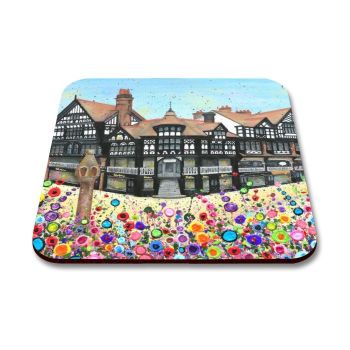 Jo Gough - ** NEW ** Chester Cross with flowers Coaster