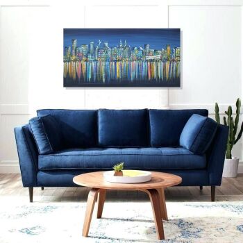 Liverpool Skyline - A Moonlit Night Canvas Print