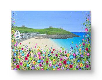 Porthgwidden Beach, St Ives CANVAS PRINT (Landscape version)