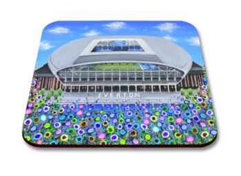 Jo Gough - EFC Bramley Moore Dock Stadium with flowers Magnet