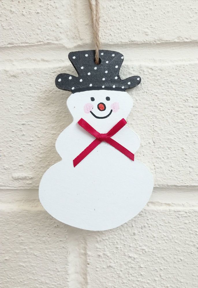 Christmas Snowman Personalised Decoration