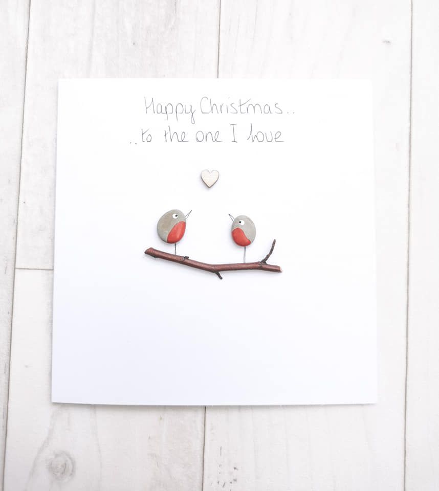 Robins Loved Ones Christmas Card - Husband - Wife - Girlfriend - Boyfriend Personalised Card