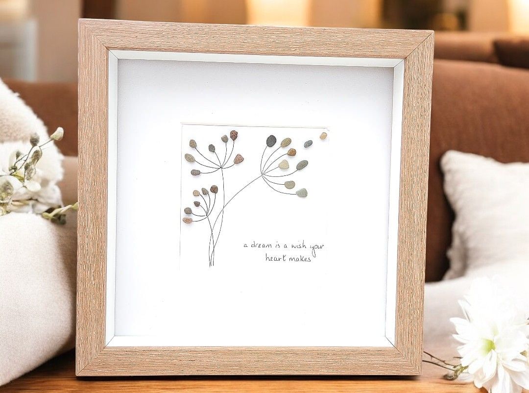 Pebble Art Picture Dandelions Dandelion Wishes And Dreams - Family and Frie