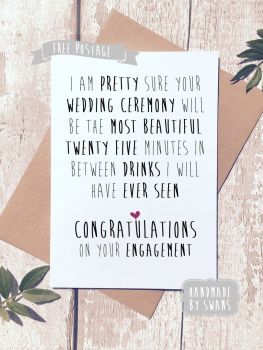 The best twenty five minutes Wedding Greeting Card 