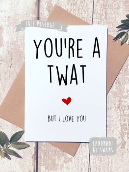 Twat Valentines Day Greeting Card