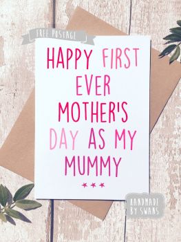 Happy first Mother's Day as my mummy Greeting Card
