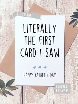 Literally the first card i saw Father's day Greeting Card