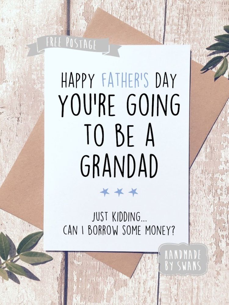 You're going to be a Grandad Father's day Greeting Card