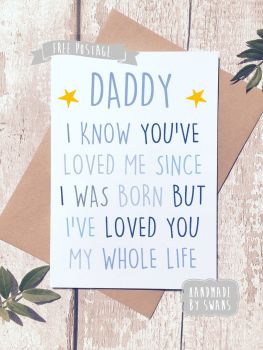 Dad i've loved you my whole life Father's day Greeting Card