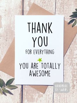 Thank you for everything Greeting Card 