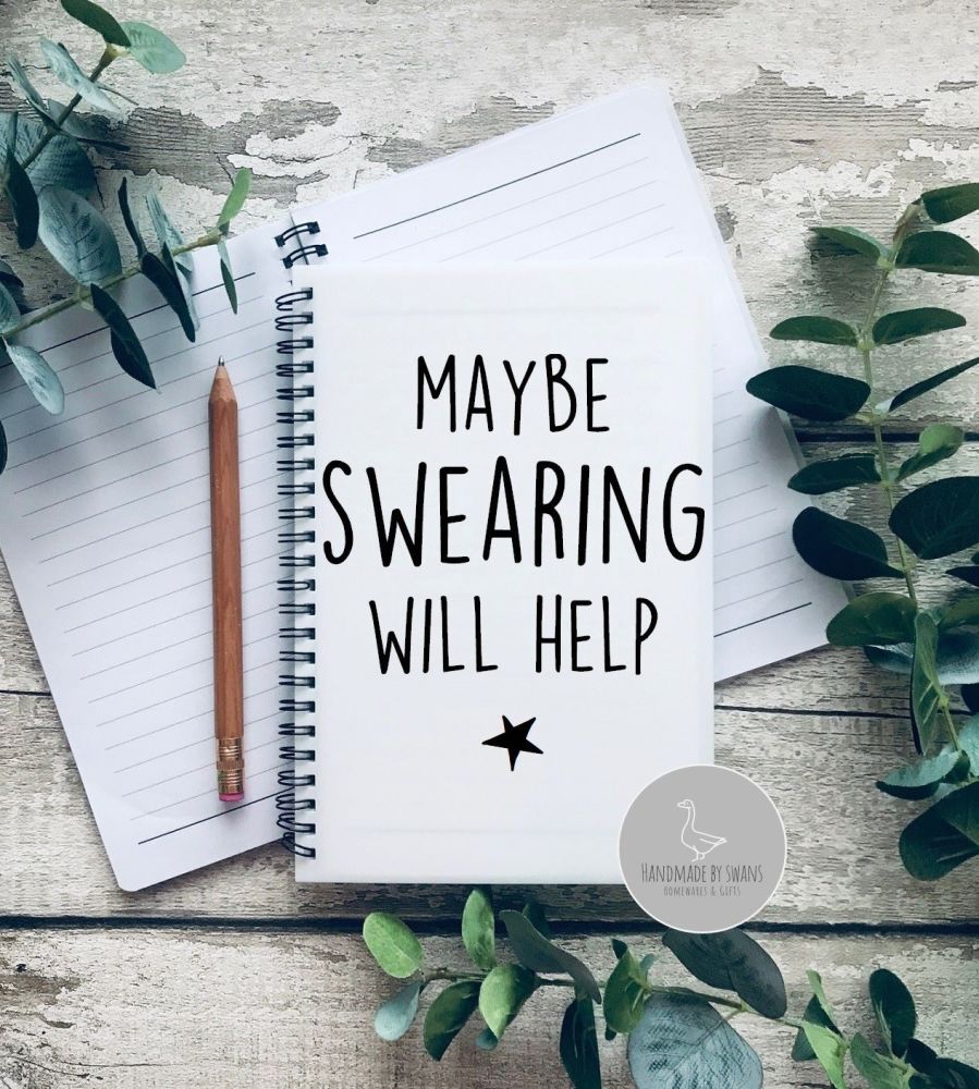 Maybe swearing will help A5 Notebook