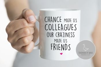 Chance made us colleagues, our craziness mug