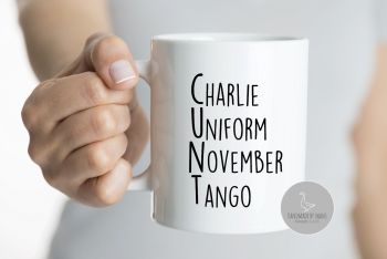 Charlie Uniform November Tango mug